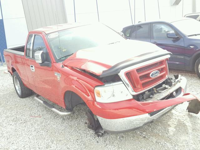 1FTRF12W74NA82654 - 2004 FORD F150 RED photo 1