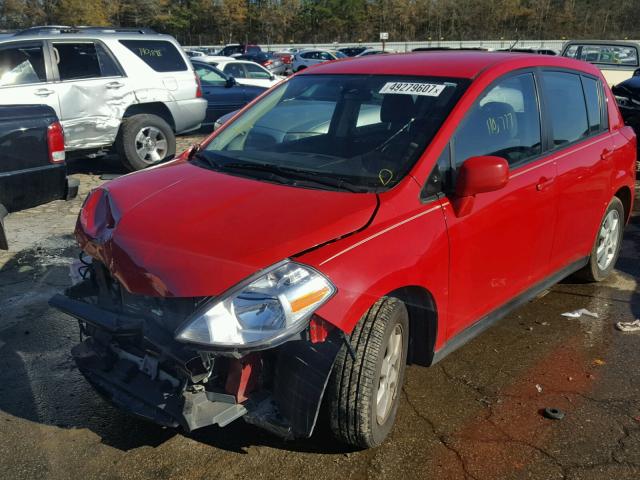 3N1BC1CP0CK273048 - 2012 NISSAN VERSA S RED photo 2