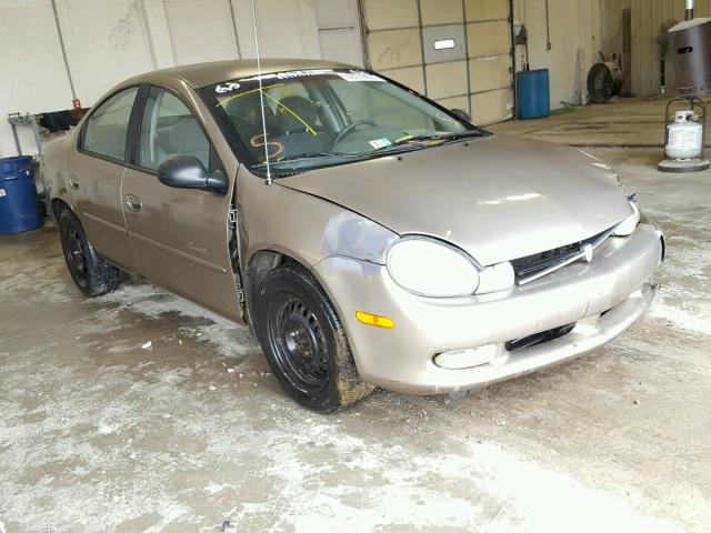 1P3ES46C5YD558097 - 2000 PLYMOUTH NEON BASE 棕色 照片 1