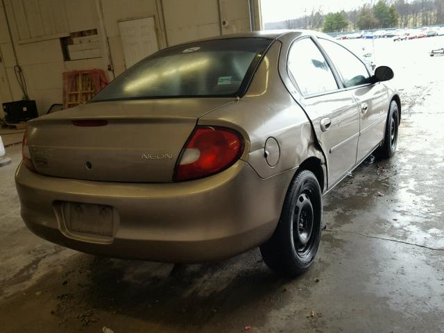 1P3ES46C5YD558097 - 2000 PLYMOUTH NEON BASE 棕色 照片 4