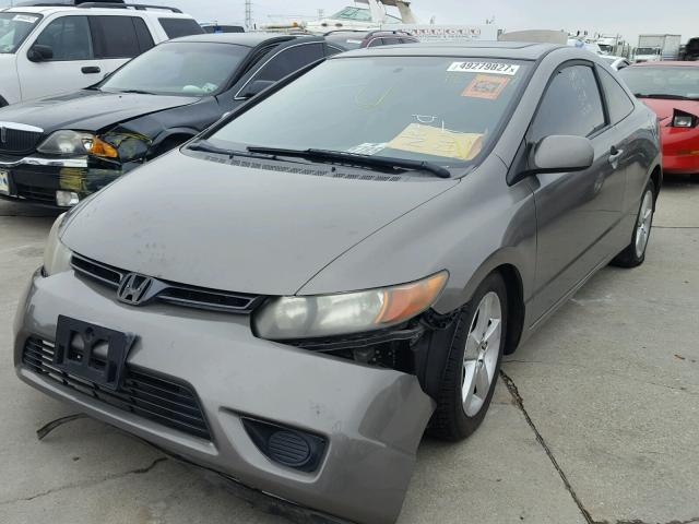 2HGFG11857H563679 - 2007 HONDA CIVIC EX GRAY photo 2