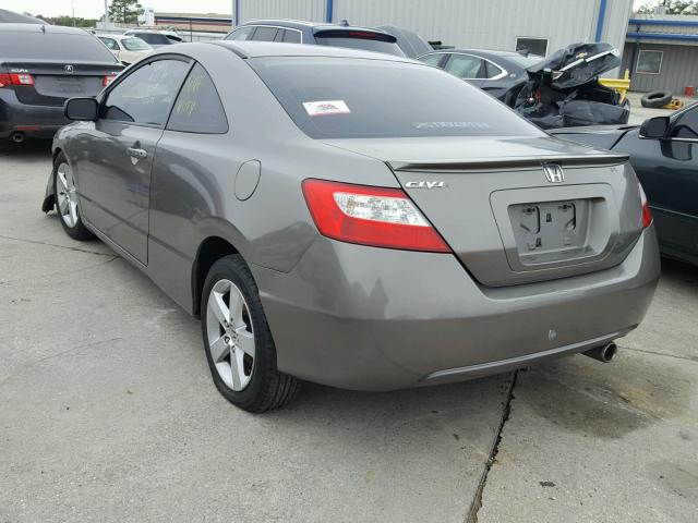 2HGFG11857H563679 - 2007 HONDA CIVIC EX GRAY photo 3