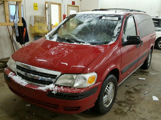 1GNDX03E11D270456 - 2001 CHEVROLET VENTURE RED photo 2