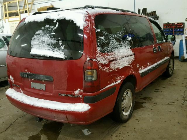 1GNDX03E11D270456 - 2001 CHEVROLET VENTURE RED photo 4