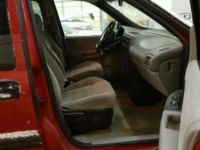 1GNDX03E11D270456 - 2001 CHEVROLET VENTURE RED photo 5