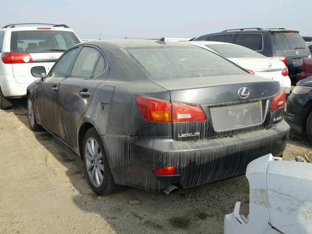 JTHBK262882081304 - 2008 LEXUS IS 250 BLACK photo 3