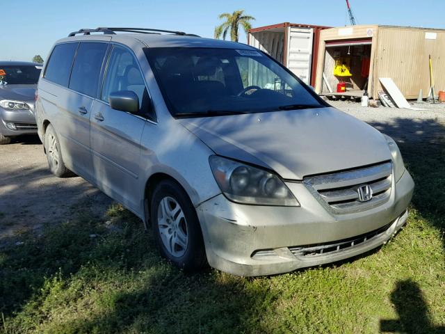 5FNRL38455B008580 - 2005 HONDA ODYSSEY EX GRAY photo 1