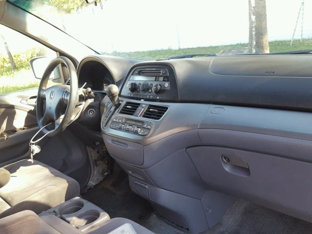 5FNRL38455B008580 - 2005 HONDA ODYSSEY EX GRAY photo 9