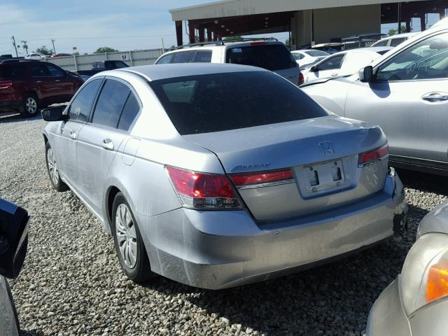 1HGCP2F37CA244962 - 2012 HONDA ACCORD LX SILVER photo 3