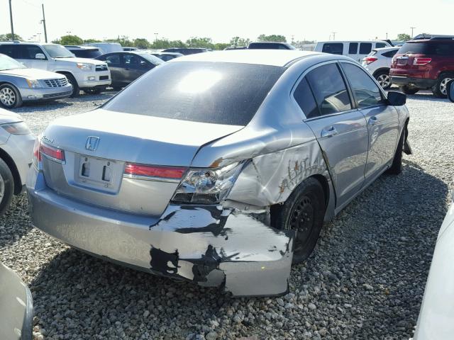 1HGCP2F37CA244962 - 2012 HONDA ACCORD LX SILVER photo 4