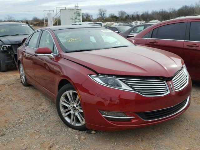 3LN6L2GK1DR801591 - 2013 LINCOLN MKZ BURGUNDY photo 1