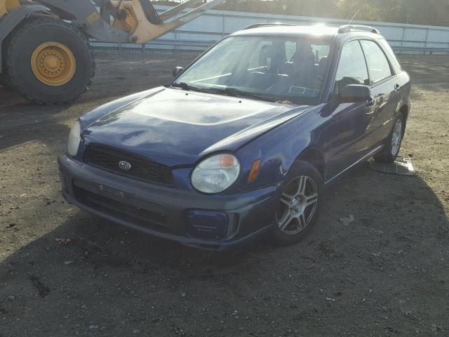 JF1GG65532H802456 - 2002 SUBARU IMPREZA TS BLUE photo 2