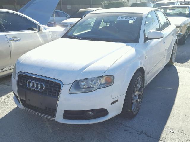 WAUBF78E37A024021 - 2007 AUDI A4 S-LINE WHITE photo 2