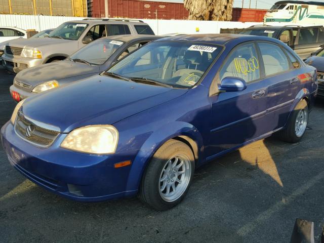 KL5JD56Z26K377203 - 2006 SUZUKI FORENZA BLUE photo 2