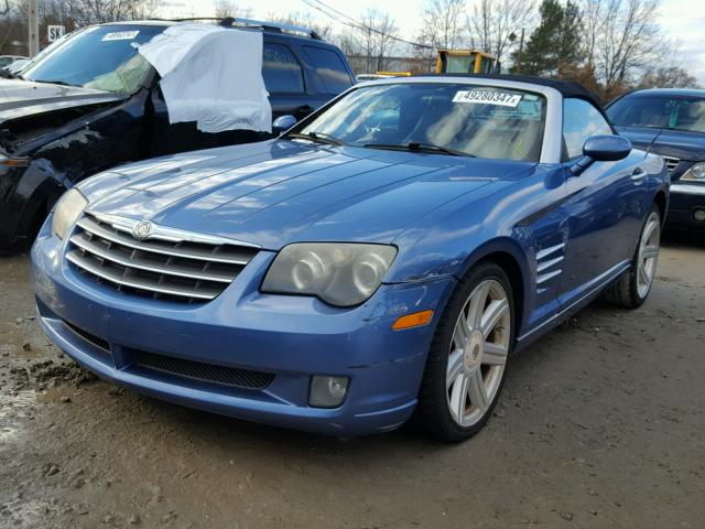 1C3AN65L85X052555 - 2005 CHRYSLER CROSSFIRE BLUE photo 2