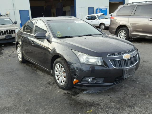 1G1PF5S92B7294932 - 2011 CHEVROLET CRUZE LT BLACK photo 1