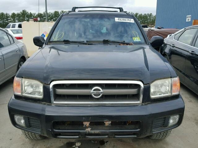 JN8DR09Y84W906632 - 2004 NISSAN PATHFINDER BLACK photo 9