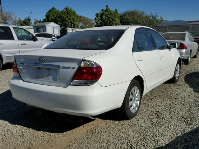 4T1BE32K96U748124 - 2006 TOYOTA CAMRY LE WHITE photo 4