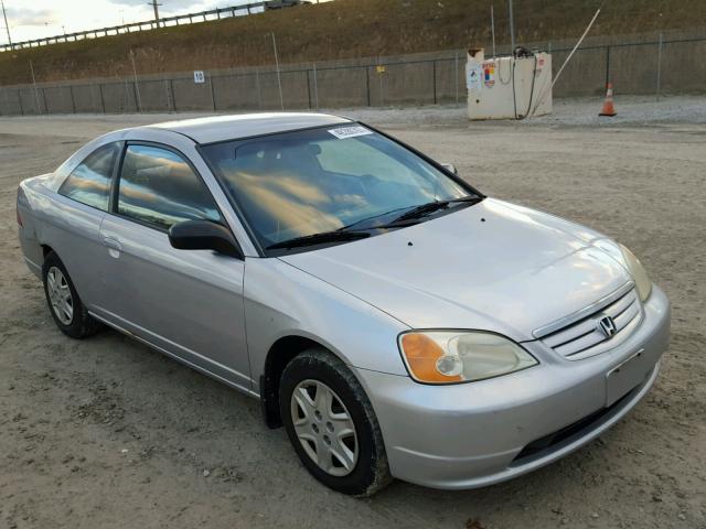 1HGEM22553L043347 - 2003 HONDA CIVIC LX SILVER photo 1