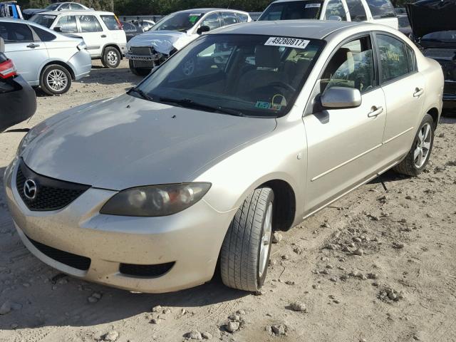 JM1BK12F141178414 - 2004 MAZDA 3 I BEIGE photo 2