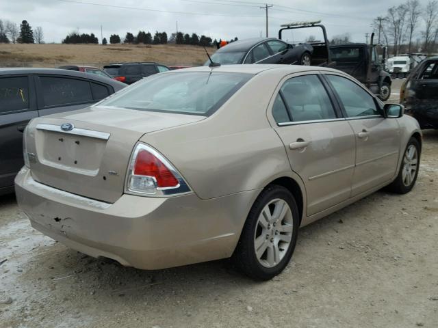 3FAHP08Z47R206553 - 2007 FORD FUSION SEL TAN photo 4