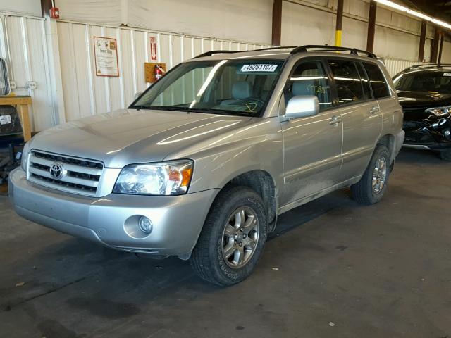 JTEEP21A670227087 - 2007 TOYOTA HIGHLANDER SILVER photo 2