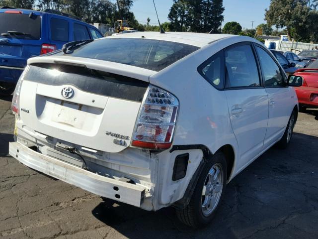 JTDKB20U793505871 - 2009 TOYOTA PRIUS WHITE photo 4