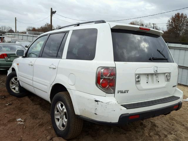 5FNYF18268B028895 - 2008 HONDA PILOT VP WHITE photo 3