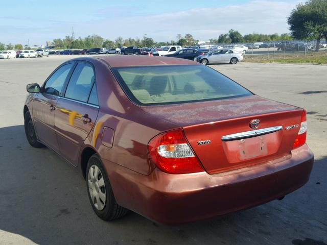 4T1BE32K24U342554 - 2004 TOYOTA CAMRY LE RED photo 3