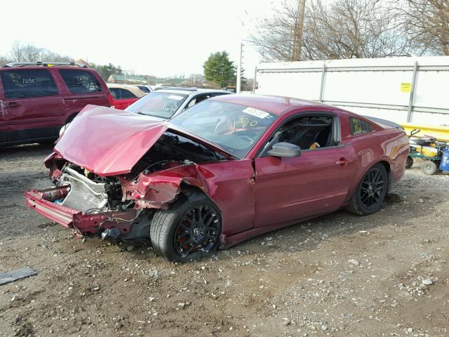 1ZVBP8AM3E5326029 - 2014 FORD MUSTANG BURGUNDY photo 2