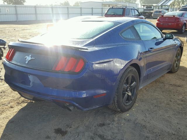 1FA6P8AM8G5335709 - 2016 FORD MUSTANG BLUE photo 4