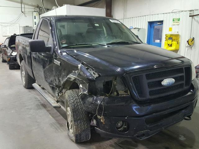 1FTRF14W48KD10808 - 2008 FORD F150 BLACK photo 1