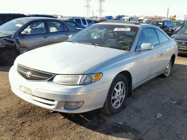 2T1CF22P91C445569 - 2001 TOYOTA CAMRY SOLA SILVER photo 2