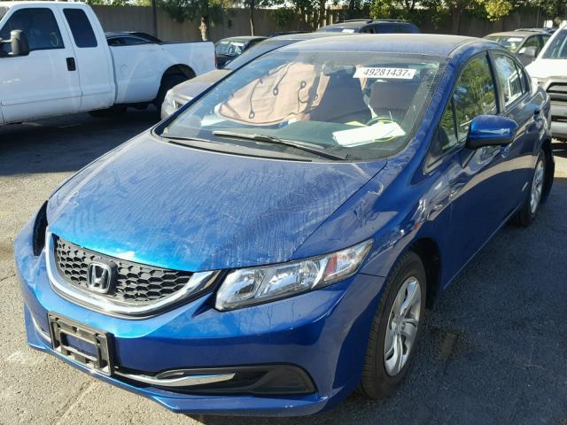 2HGFB2F53FH540483 - 2015 HONDA CIVIC LX BLUE photo 2