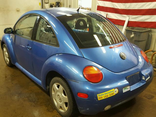 3VWCK21C41M430203 - 2001 VOLKSWAGEN NEW BEETLE 蓝色 照片 3