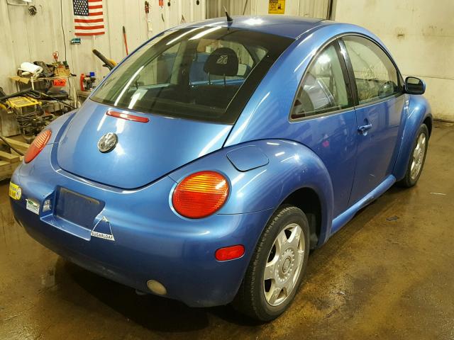 3VWCK21C41M430203 - 2001 VOLKSWAGEN NEW BEETLE 蓝色 照片 4