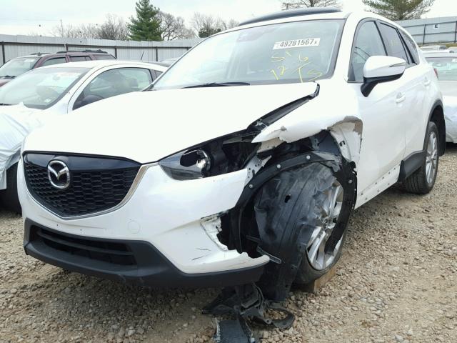 JM3KE2DY3F0466219 - 2015 MAZDA CX-5 GT WHITE photo 2