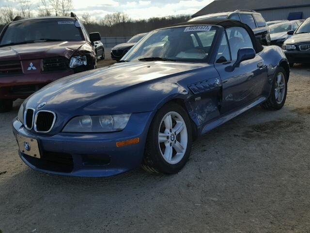 4USCH934XYLF85475 - 2000 BMW Z3 2.3 BLUE photo 2