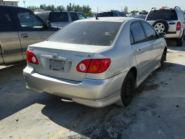 1NXBR32E33Z121798 - 2003 TOYOTA COROLLA CE SILVER photo 4