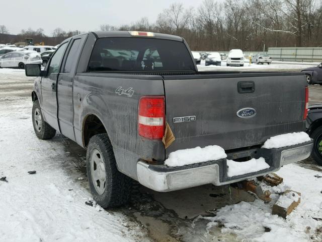 1FTRX14W45KC62400 - 2005 FORD F150 GRAY photo 3