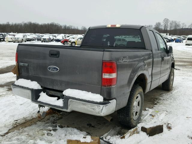 1FTRX14W45KC62400 - 2005 FORD F150 GRAY photo 4