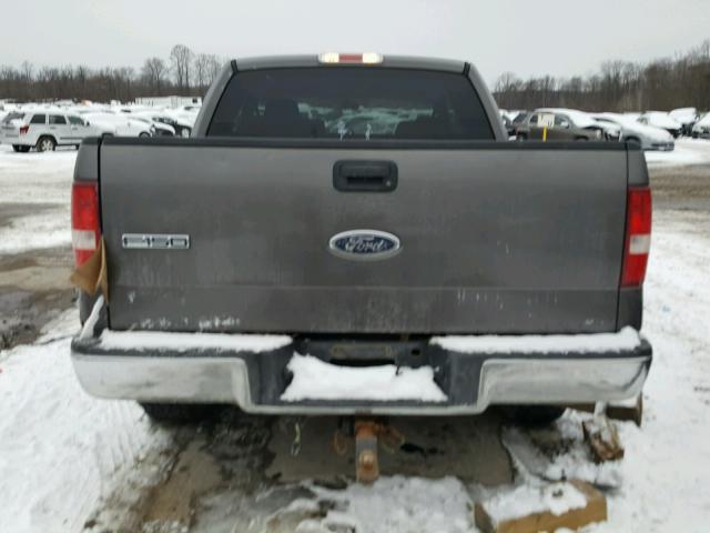 1FTRX14W45KC62400 - 2005 FORD F150 GRAY photo 9