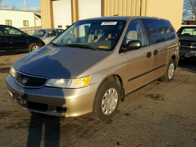 2HKRL1851XH524825 - 1999 HONDA ODYSSEY LX GOLD photo 2