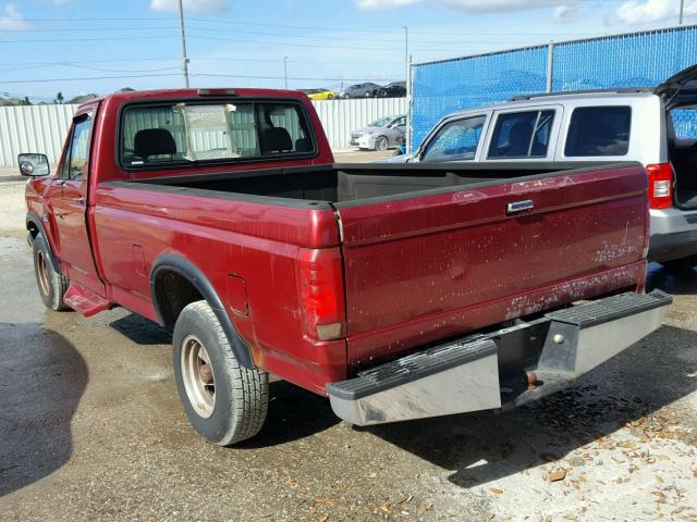 1FTEF15Y3SNA98262 - 1995 FORD F150 RED photo 3