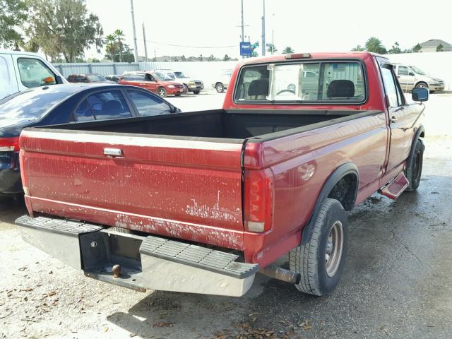 1FTEF15Y3SNA98262 - 1995 FORD F150 RED photo 4