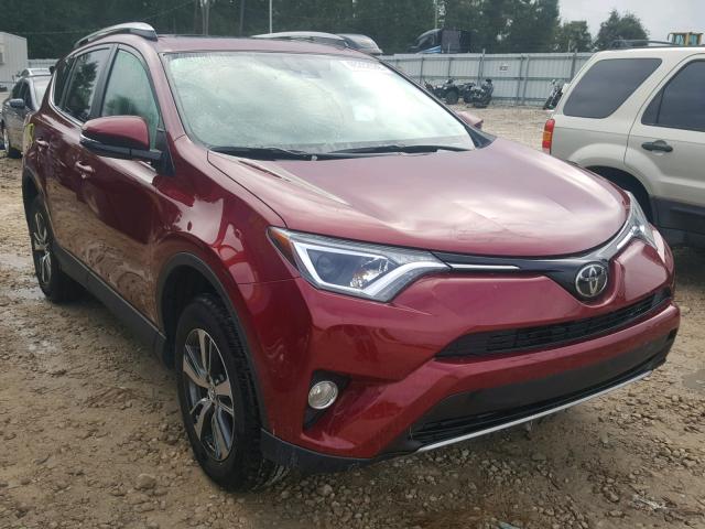 2T3WFREV3JW471834 - 2018 TOYOTA RAV4 ADVEN BURGUNDY photo 1