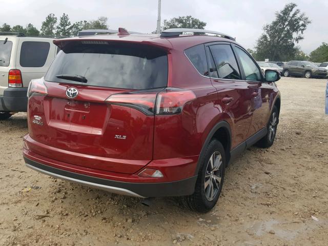 2T3WFREV3JW471834 - 2018 TOYOTA RAV4 ADVEN BURGUNDY photo 4