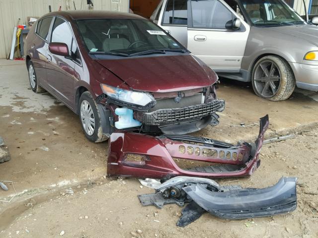 JHMZE2H35BS010158 - 2011 HONDA INSIGHT MAROON photo 1