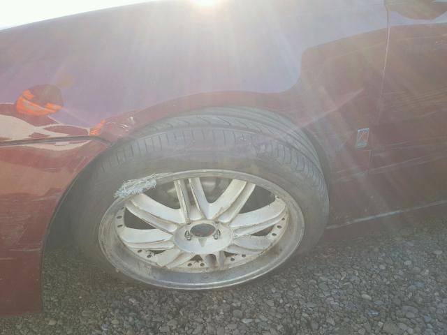 1G8AJ55F77Z127498 - 2007 SATURN ION LEVEL BURGUNDY photo 9