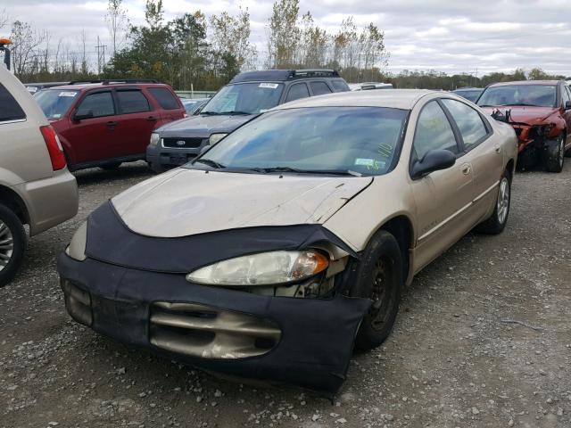 2B3HD46R4YH128965 - 2000 DODGE INTREPID TAN photo 2